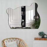 Irregular Shape Wall Glass Mirror Wall Mirror For Living Room Bedroom Bathroom Entryway Wall Decor